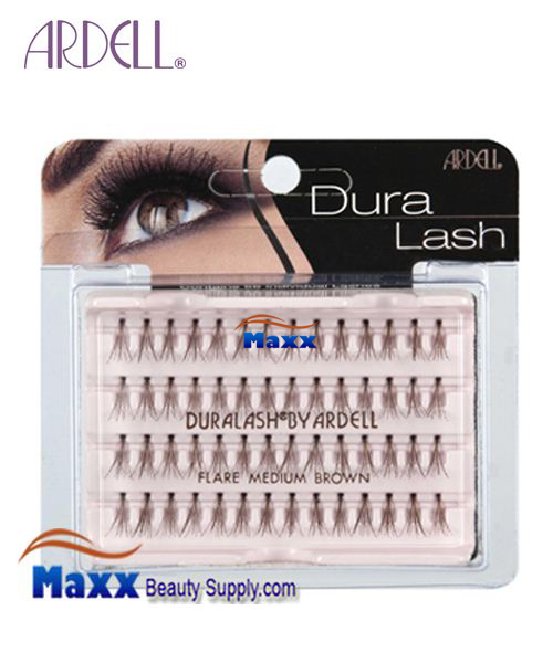 4 Package - Ardell DuraLash Flare Individual Lashes - Medium Brown